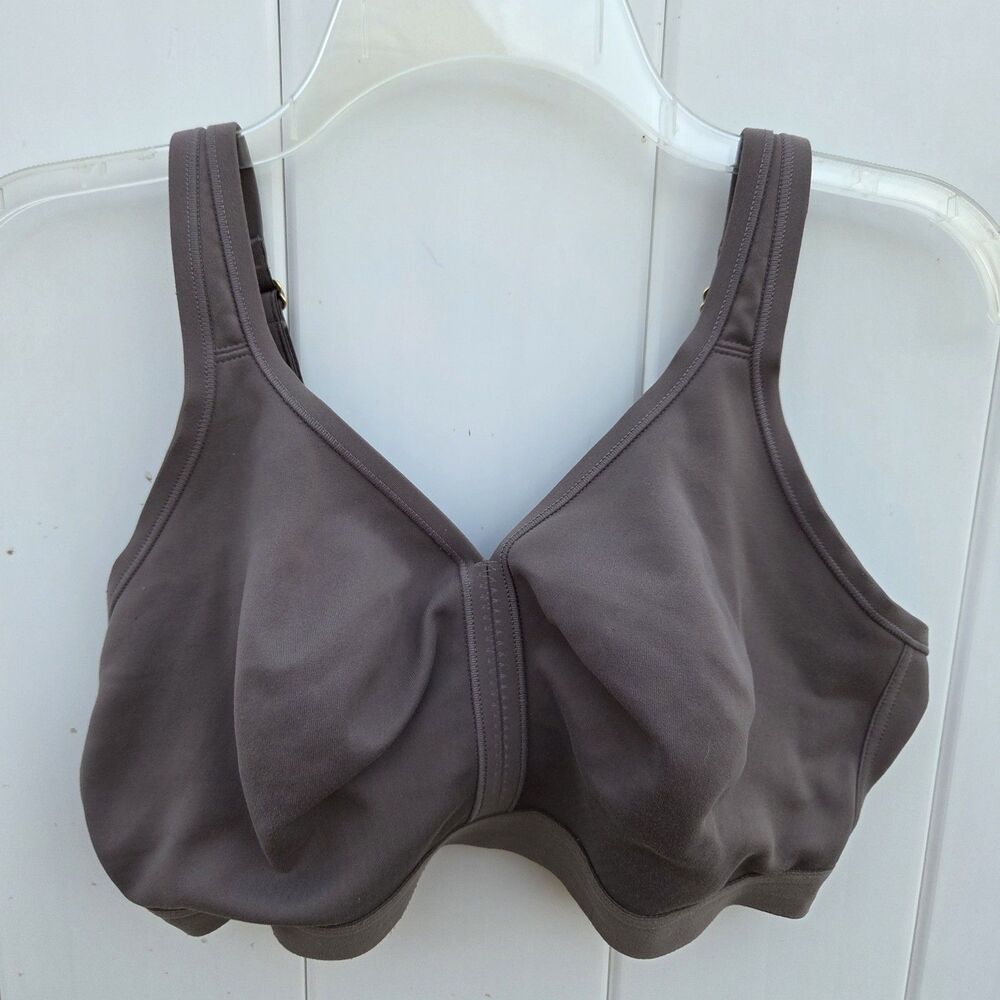 SOMA EMBRACEABLE Wireless Unlined Full Coverage Bra Sz 36G Gray